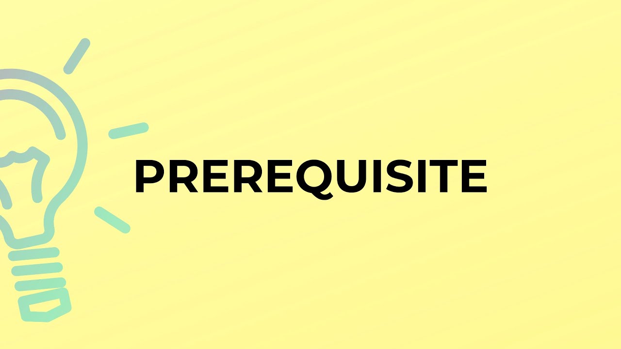 Learning by Project I - Prerequisite