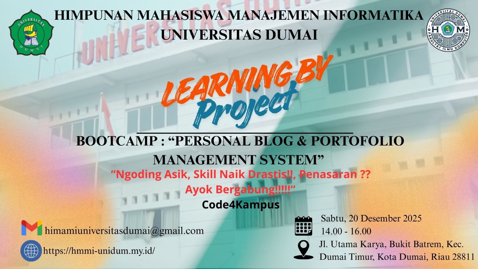 Bootcamp HMMI dengan Tema "Personal Blog & Portfolio Management System" - Modul Frontend Development